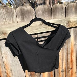 Black crop top
